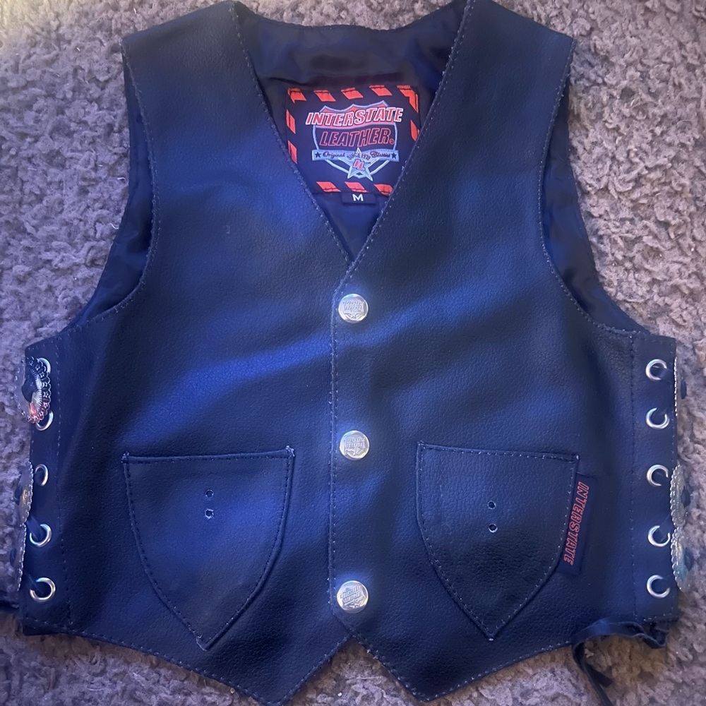 Toddler interstate leather vest size M